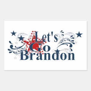 Laten we Brandon Star Spangled Stickers gaan gebru