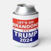 Laten we Brandon TRUMP 2024 gaan Blikjeskoeler (Blikje Voorkant)