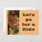 Laten we Briefkaart Ride (Voorkant / Achterkant)