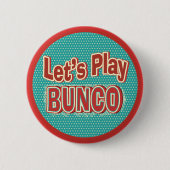 Laten we Bunco spelen Ronde Button 5,7 Cm (Voorkant)