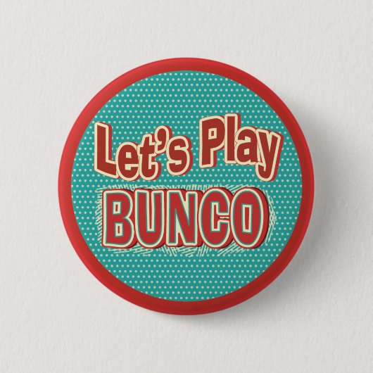 Laten we Bunco spelen Ronde Button 5,7 Cm (Voorkant)