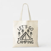 Laten we Camping gaan Tote Bag (Achterkant)