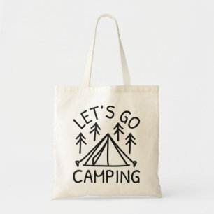 Laten we Camping gaan Tote Bag