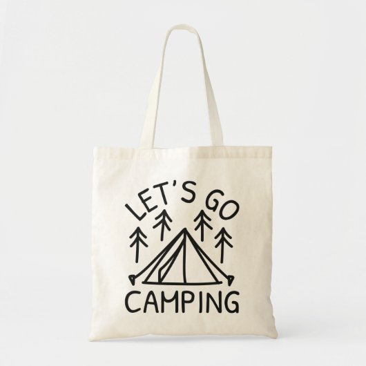 Laten we Camping gaan Tote Bag (Voorkant)