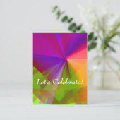 Laten we Celebrate! Briefkaart (Staand voorkant)