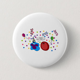 Laten we Cellebraat Ronde Button 5,7 Cm