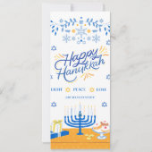 Laten we Chanoeka Kaart vieren (Achterkant)