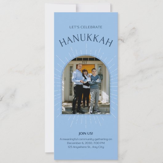 Laten we Chanoeka Kaart vieren (Voorkant)