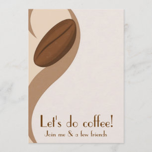 Laten we Coffee Luncheon Uitnodiging doen