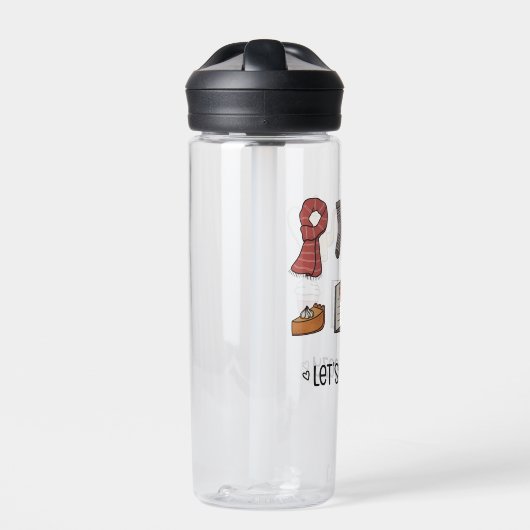 Laten we Cozy pakken Waterfles (Voorkant)