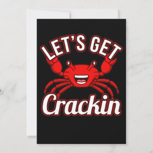 Laten we Crackin Seafood Crabbing Crab Lobster hal Kaart