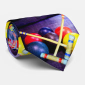 Laten we Croquet Grunge Style afspelen Stropdas (Opgerold)