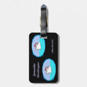 Laten we cruise Personalized zijn Bagagelabel (Achterkant verticaal)