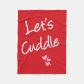 Laten we Cuddle Fleece Deken (Voorkant)