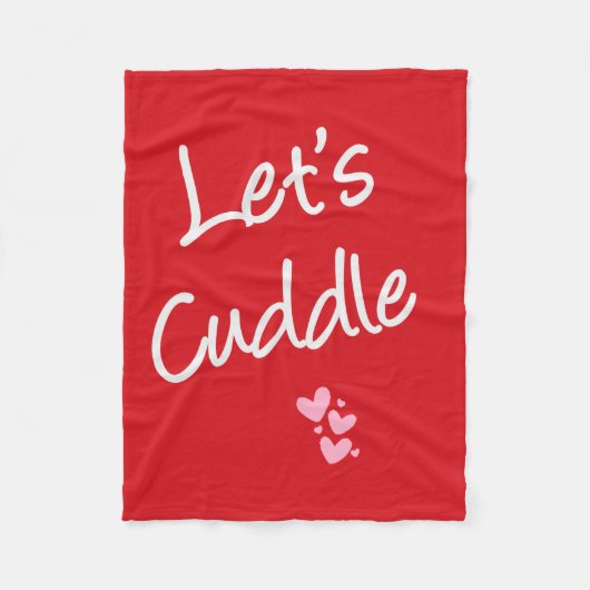 Laten we Cuddle Fleece Deken (Voorkant)