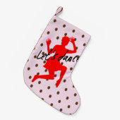 Laten we dansen - Aangepaste kerststop Kleine Kerstsok (Voorkant (Hangend))