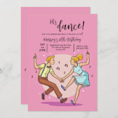 Laten we dansen uitnodiging (Voorkant / Achterkant)