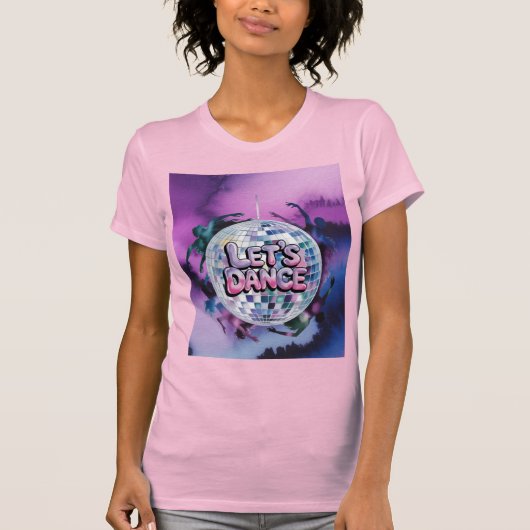 Laten we dansen Verjaardagsfeestje Bash T-shirt (Voorkant)