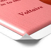 Laten we dansen - Voltaire quote - kunstdruk Poster (Hoek)