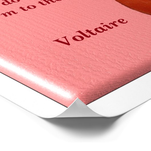 Laten we dansen - Voltaire quote - kunstdruk Poster (Hoek)