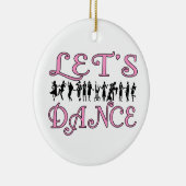 Laten we dansende paren keramisch ornament (Rechts)