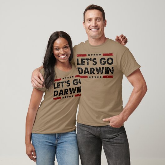 Laten we Darwin Funny sarcastisch laten Darwin T-shirt (Unisex)