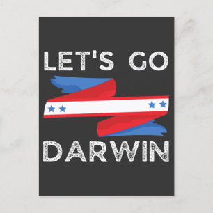 Laten we Darwin gaan Briefkaart
