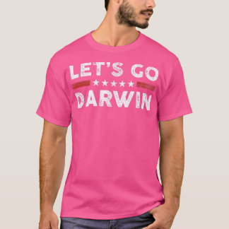 Laten we Darwin US Flag maken T-shirt