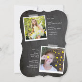 Laten we de Afstuderen Chalkboard Afstudeerder Par Kaart (Achterkant)