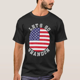 Laten we de Amerikaanse vlag Impeach Biden Anti-Br T-shirt