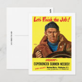 Laten we de baan afmaken! briefkaart (Voorkant / Achterkant)