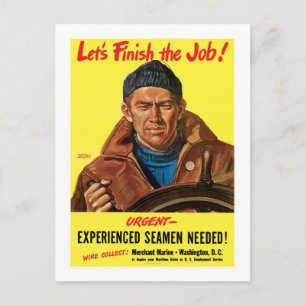 Laten we de baan afmaken! briefkaart