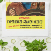 Laten we de baan afmaken! theedoek (Gevouwen)