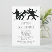 Laten we de Birthday party uitnodiging van de bali (Staand voorkant)