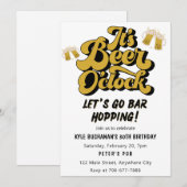 Laten we de Birthday party uitnodiging van de bali (Voorkant / Achterkant)