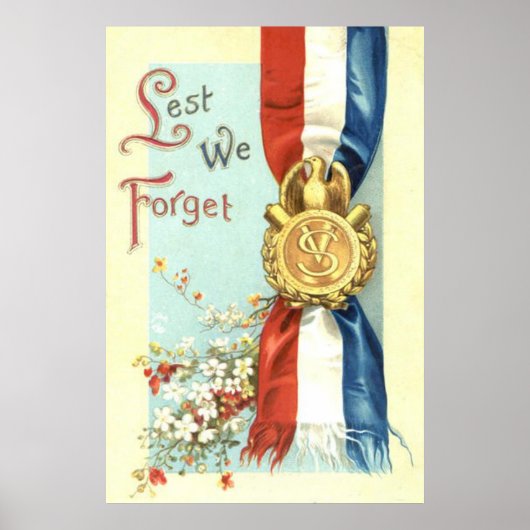 Laten we de bloemen van de herdenkingsdag vergeten poster (Voorkant)