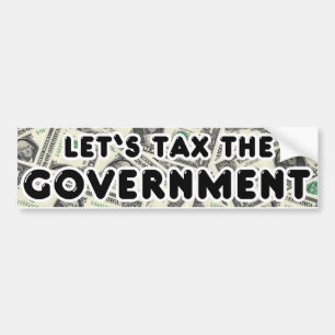 Laten we de Bumpersticker van de regering belasten