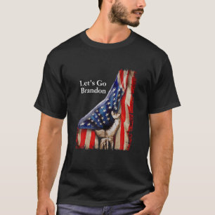 Laten we de conservatieve VS-vlag op de vingers ti T-shirt