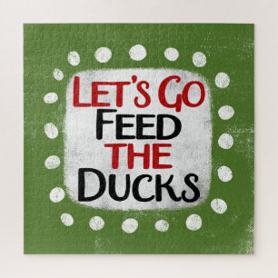 Laten we de Ducks Jigsaw Puzzle gaan voeren Legpuzzel
