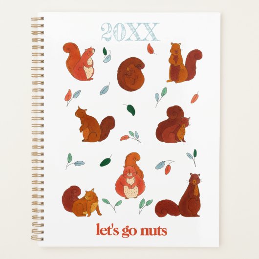 Laten we de Funny Squirrels Planner gaan halen (Voorkant)