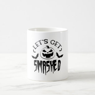Laten we de gekke Spooky Halloween Pumpkin halen Koffiemok