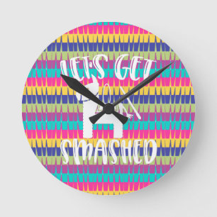 Laten we de gekruiste grappige Pinata halen Ronde Klok