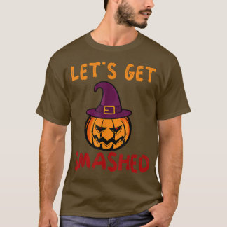 Laten we de gekruiste pompoen Lantaarn heks Pet Ha T-shirt