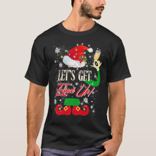 Laten we de grappige Drink kerstpullov opruimen. T-shirt