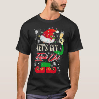 Laten we de grappige Drink kerstpullov opruimen. T-shirt