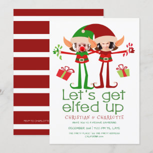 Laten we de grappige kerstmis op maat krijgen kaart