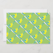 Laten we de Groene Polka Dot Party Pet vieren. Kaart (Achterkant)