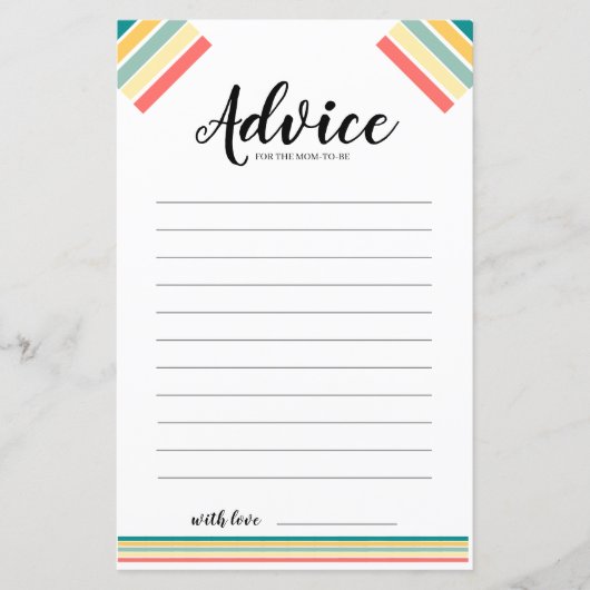 Laten we de Kaart voor advies van Beachy Baby show (Voorkant)