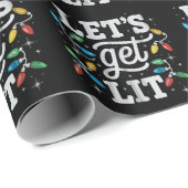 Laten we de kerstlampjes van de kerstman Drink mak Cadeaupapier (Rol Hoek)