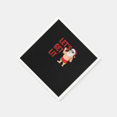 Laten we de kerstman oplichten met een grappig ker servet (Hoek)